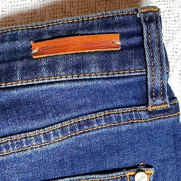 Pilcro & The Letterpress Anthropologie Womens Parallel Raw Hem Straight Jeans 29 - Picture 10 of 15